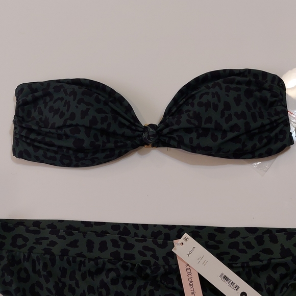 AQUA Leoard Print 2 Piece Swimsuit - Picture 2 of 7